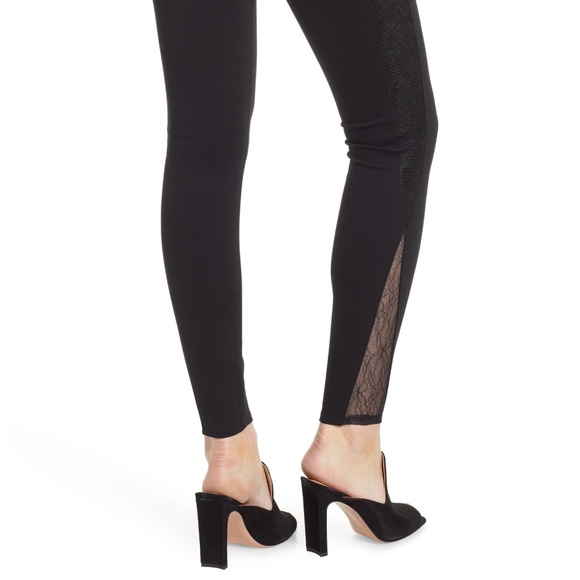 Lysse Eclipse High Waist Lace Panel Leggings NEW - Picture 4 of 5